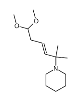 (E)-1,1-dimethoxy-5-methyl-5-piperidino-3-hexene Structure