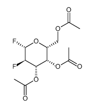3,4,6-tri-O-acetyl-2-fluoro-2-deoxy-α-D-galactopyranosyl fluoride Structure