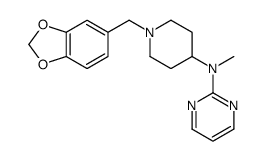 N-[1-(1,3-benzodioxol-5-ylmethyl)piperidin-4-yl]-N-methylpyrimidin-2-amine结构式