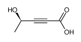 (4R)-hydroxypent-2-ynoic acid结构式