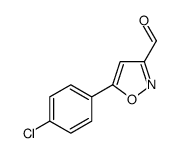 5-(4-chlorophenyl)-1,2-oxazole-3-carbaldehyde Structure