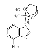 Adenine,9-(3,5-O-isopropylidene-a-D-xylofuranosyl)- (7CI,8CI) structure