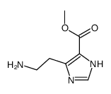 (9ci)-5-(2-氨基乙基)-1H-咪唑-4-羧酸甲酯结构式