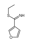 3-Furancarboximidothioicacid,ethylester(9CI) structure