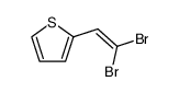 1-(thiophen-2-yl)-2,2-dibromoethylene Structure