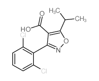 3-(2,6-DICHLOROPHENYL)-5-ISOPROPYLISOXAZOLE-4-CARBOXYLIC ACID structure