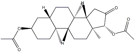 3α,17β-Bis(acetyloxy)-5α-androstan-16-one Structure