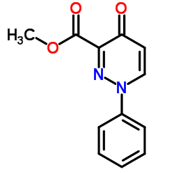 Methyl 4-oxo-1-phenyl-1,4-dihydro-3-pyridazinecarboxylate Structure