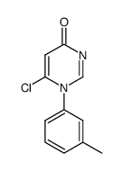 6-chloro-1-(m-tolyl)-4-pyrimidone结构式