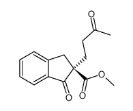 (R)-methyl 1-oxo-2-(3-oxobutyl)-2,3-dihydro-1H-indene-2-carboxylate Structure