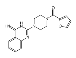 (4-(4-氨基喹唑啉-2-基)哌啶-1-基)(呋喃-2-基)甲酮结构式