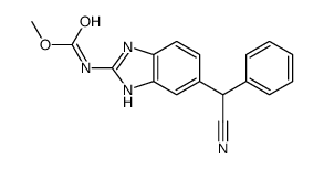 methyl N-[6-[cyano(phenyl)methyl]-1H-benzimidazol-2-yl]carbamate结构式