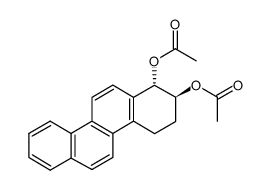 (+)-trans-(1S,2S)-1,2-diacetoxy-1,2,3,4-tetrahydrochrysene Structure