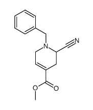 methyl 1-benzyl-2-cyano-1,2,3,6-tetrahydropyridine-4-carboxylate Structure