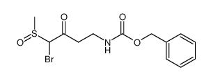 benzyl (4-bromo-4-(methylsulfinyl)-3-oxobutyl)carbamate Structure