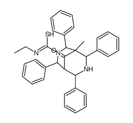 N-ethyl-5-methyl-9-oxo-2,4,6,8-tetraphenyl-3,7-diazabicyclo[3.3.1]nonane-3-carbothioamide结构式