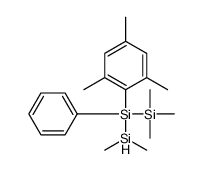 dimethylsilyl-phenyl-(2,4,6-trimethylphenyl)-trimethylsilylsilane结构式