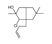 6a-but-3-enyl-1-chloro-2,5,5-trimethyl-3,3a,4,6-tetrahydro-1H-pentalen-2-ol Structure