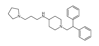 1-(2,2-diphenylethyl)-N-(3-pyrrolidin-1-ylpropyl)piperidin-4-amine结构式