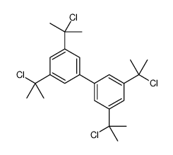 1-[3,5-bis(2-chloropropan-2-yl)phenyl]-3,5-bis(2-chloropropan-2-yl)benzene结构式