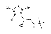 1-(2-bromo-4,5-dichlorothiophen-3-yl)-2-(tert-butylamino)ethan-1-ol Structure