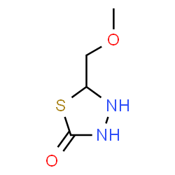 1,3,4-Thiadiazol-2(3H)-one,5-(methoxymethyl)-结构式