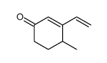 3-ethenyl-4-methylcyclohex-2-en-1-one Structure