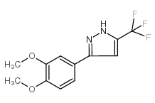 3-(3,4-dimethoxyphenyl)-5-(trifluoromethyl)-1h-pyrazole Structure