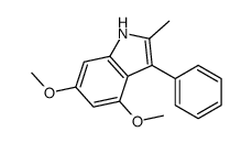 4,6-dimethoxy-2-methyl-3-phenyl-1H-indole Structure