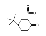 (2S,4R)-4-tert-butyl-2-methylsulfonylcyclohexan-1-one Structure