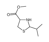2-isopropylthiazolidine-4-carboxylic acid methyl ester结构式