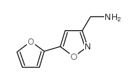 [5-(2-呋喃基)异恶唑-3-基]甲胺结构式