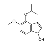 5-methoxy-4-propan-2-yloxy-1H-inden-1-ol Structure