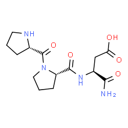 H-Pro-Pro-Asp-NH2 trifluoroacetate salt structure