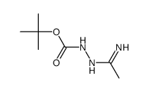 N-Boc-2-(1-亚氨基乙基)肼结构式