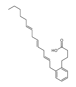 4-[2-[(2Z,5Z,8Z)-tetradeca-2,5,8-trienyl]phenyl]butanoic acid结构式