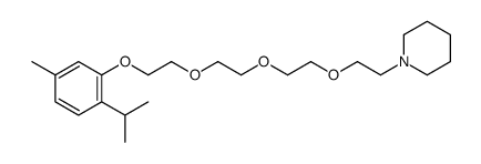 1-[2-[2-[2-[2-(5-methyl-2-propan-2-ylphenoxy)ethoxy]ethoxy]ethoxy]ethyl]piperidine结构式