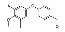 4-(3,5-diiodo-4-methoxy-phenoxy)-benzaldehyde结构式