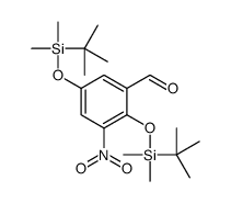 2,5-bis[[tert-butyl(dimethyl)silyl]oxy]-3-nitrobenzaldehyde结构式