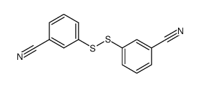 3,3'-disulfanediyl-di-benzonitrile Structure