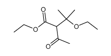 2-(α-ethoxy-isopropyl)-acetoacetic acid ethyl ester结构式