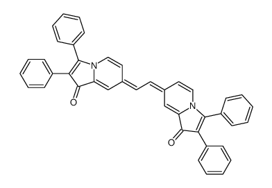 7-[2-(1-oxo-2,3-diphenylindolizin-7-ylidene)ethylidene]-2,3-diphenylindolizin-1-one结构式