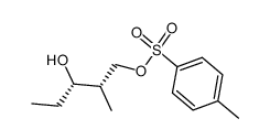 (2S,3S)-2-methyl-1-(4-methylbenzenesulfonyloxy)-3-pentanol结构式