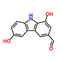 1,6-Dihydroxy-9H-carbazole-3-carbaldehyde Structure