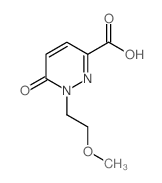 1-(2-METHOXYETHYL)-6-OXO-1,6-DIHYDROPYRIDAZINE-3-CARBOXYLIC ACID Structure