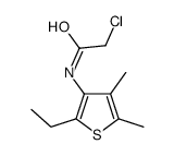 2-chloro-N-(2-ethyl-4,5-dimethylthiophen-3-yl)acetamide Structure