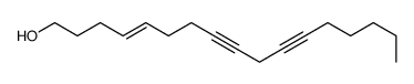 heptadec-4-en-8,11-diyn-1-ol Structure