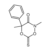 2,4-Dimethyl-4-phenyl-6-thioxoperhydro-1,5,2-dioxazin-3-on Structure