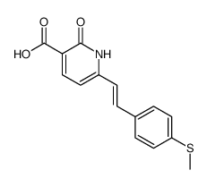 6-[(E)-2-(4-Methylsulfanyl-phenyl)-vinyl]-2-oxo-1,2-dihydro-pyridine-3-carboxylic acid结构式