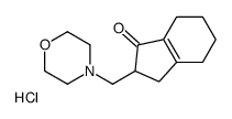 2-(morpholin-4-ylmethyl)-2,3,4,5,6,7-hexahydroinden-1-one,hydrochloride结构式